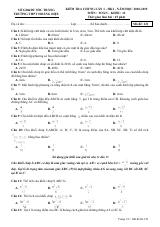 Đề kiểm tra chung Toán 12 lần 1 HKI năm 2018 – 2019 trường Hoàng Diệu – Sóc Trăng (bản Word)